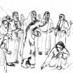 Woman caught in adultery